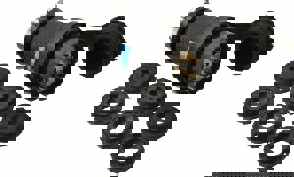 Locking Inlet: Plug, Industrial, L15-20P, 250V, Black & White